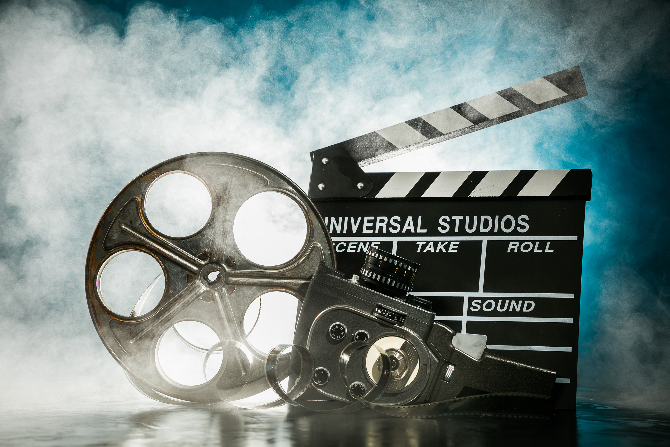 Vintage Filmmakers Equipment Background